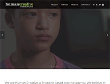 Tablet Screenshot of humancreative.org.au
